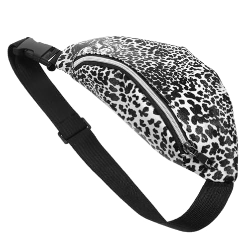 SOIMISS 2stücke Leopardenmuster Bauchtasche Für Damen Und Herren Verstellbare Gürteltasche Mit Zwei Reißverschlüssen Für Reisen Sport Und Freizeit Praktische Umhängetasche Für von SOIMISS