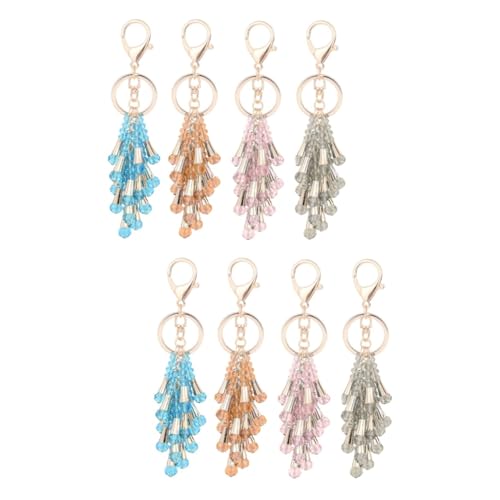 SOIMISS 2stücke Tassels Schlüsselanhänger Mit Strass Und Perlen Zufällige Farben Für Handtaschen Handys Und Autoschlüssel Funkelnde Dekoration Für Jeden Tag von SOIMISS