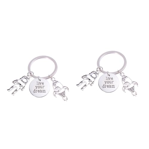 SOIMISS 2 STK Schlüsselanhänger aus Metall weinachts wheinachtsgeschenke weinachtsgeschenke Halter für Schlüsselanhänger Alien-Schlüsselanhänger Schlüsselanhänger mit Anhänger von SOIMISS