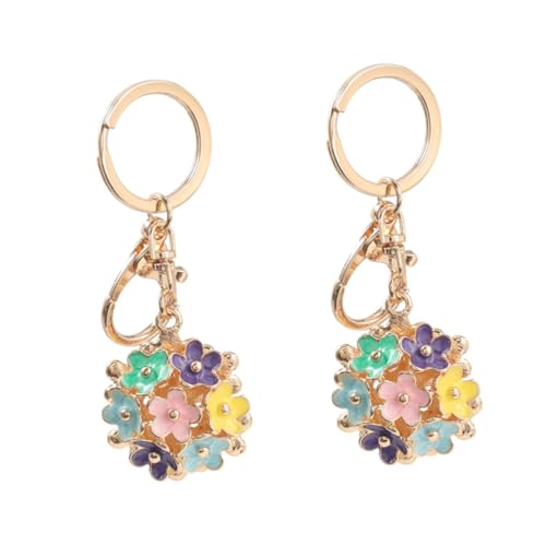 SOIMISS 2stücke Kreativer Schlüsselanhänger Blumenanhänger Niedliches Für Taschen Rucksäcke Und Schlüssel Multifunktionale Schlüsselanhänger Aus Legiertem Material Perfektes Für von SOIMISS