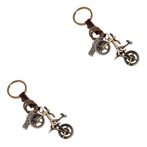 SOIMISS 2stücke Retro Woven Alloy Keychain Für Männer Und Frauen Einzigartiger Fahrrad Schlüsselanhänger Für Taschen Und Dekoration Langlebiges Für Besondere Anlässe von SOIMISS