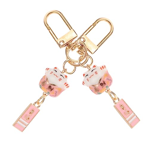 SOIMISS 2 STK glücklicher Katzenanhänger Zubehör Geldbörse Kätzchen-Schmuckbeutel- Mann Ringe handyschmuck Handy schmuck Schlüsselanhänger Katzenanhänger selber Machen Keramik Rosa SOIMISS 2 STK glücklicher Katzenanhänger Zubehör Geldbörse Kätzchen-Schmuckbeutel- Mann Ringe handyschmuck Handy schmuck Schlüsselanhänger Katzenanhänger selber Machen Keramik Rosa von SOIMISS