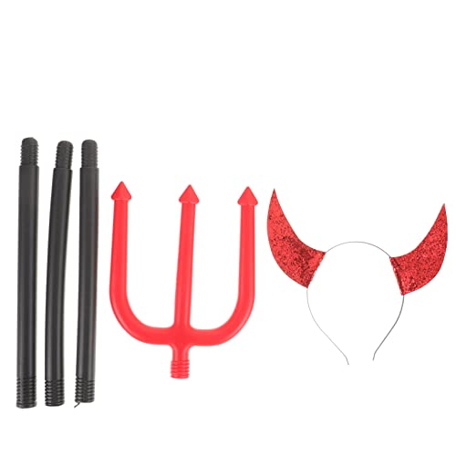 SOIMISS 2sätze Teufelshörner Haarreif Für Halloween Kreativer Kopfschmuck Mit Teufel Fork Für Kostümpartys Cosplay Bequem Und Hautfreundlich Einzigartiges Design Für Erwachsene von SOIMISS