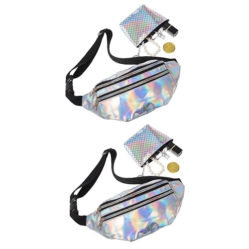 SOIMISS 2sätze Damen Crossbody Gürteltasche Verstellbare Hüfttasche Mit Geldbörse Für Outdoor-Sport von SOIMISS