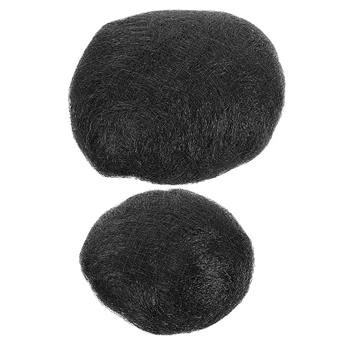 SOIMISS 2 Stck. Verlängerung Hochzeit Brötchen Haar Styling Erweiterungen Lockig Falsche Haare Ms Gefälschter Haarknoten Haarzubehör Für Frauen Schwarz Hochtemperaturdraht von SOIMISS