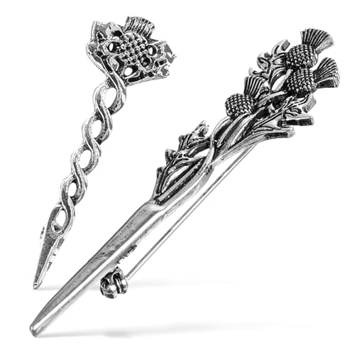 SOIMISS 2stücke Schottische Distel Broschen Vintage Kragennadeln Dekorative Brosche Für Anzüge Hemden Strickjacken Geschenk Für Männer Frauen von SOIMISS