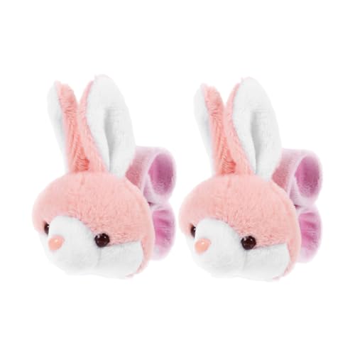 SOIMISS 2 Stück Animal Slap Bracelet mit Kuscheligem Hasen Robustes Bequemes Tierknickarmband für Geburtstagspartys Freundschaftsbänder und Partydeko Langlebig und Praktisch von SOIMISS