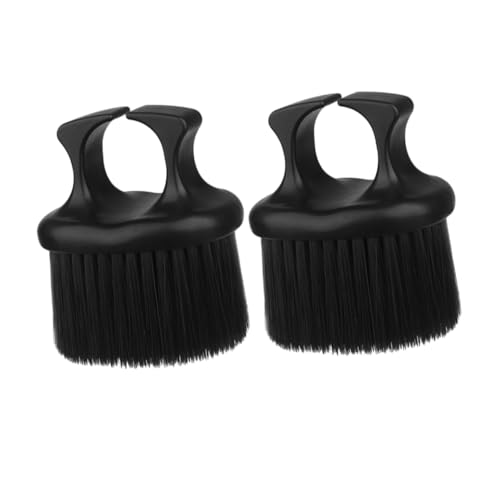 SOIMISS 2 Stück Bartbürsten für Herren Tragbare Bartpflegebürsten Material für Friseure und Bartpflege Kompakt mit Ringdesign Langlebig und Robust von SOIMISS