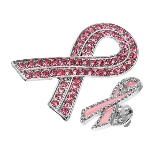SOIMISS 2 Stück Broschen aus Langlebiger Legierung mit Rosa Schleifen design Pin artig für Brustkrebs bewusstsein Modisch und Praktisch Geeignet für Damen zur Unterstützung von Frauen und von SOIMISS