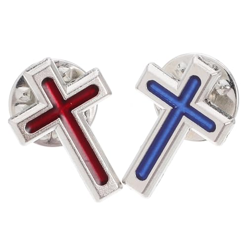 SOIMISS 2stücke Kreuzanstecknadeln Christlich Brosche Pin Kreuz Anzugnadel Für Anzüge Gebet Kragen Revers von SOIMISS