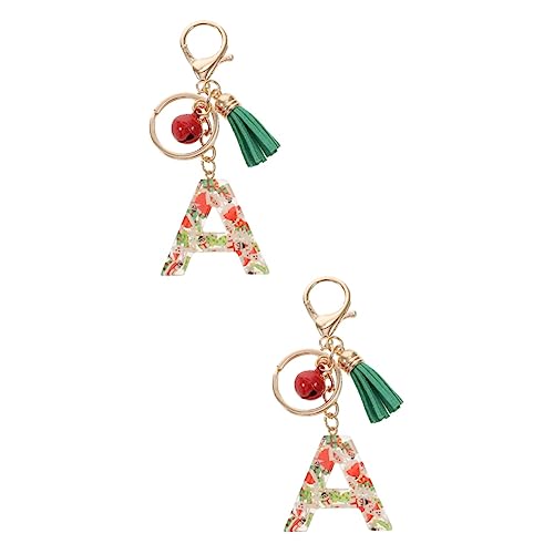 SOIMISS 2 Stück Buchstaben Schlüsselanhänger Tasche Schneemann Schlüsselanhänger Hängende Schlüsselanhänger Urlaubs Schlüsselanhänger Geldbörse Schlüsselanhänger von SOIMISS