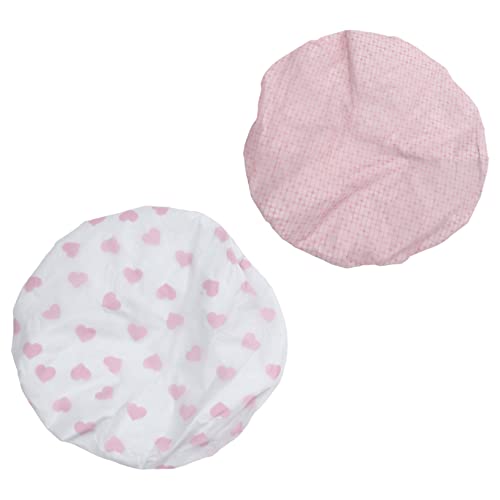 SOIMISS 2 Stück Duschhaube Damen Elastisch Wiederverwendbar Komfortabel für Lange Haare Spa Make Up Erwachsene Badekappe Schutzhaube von SOIMISS