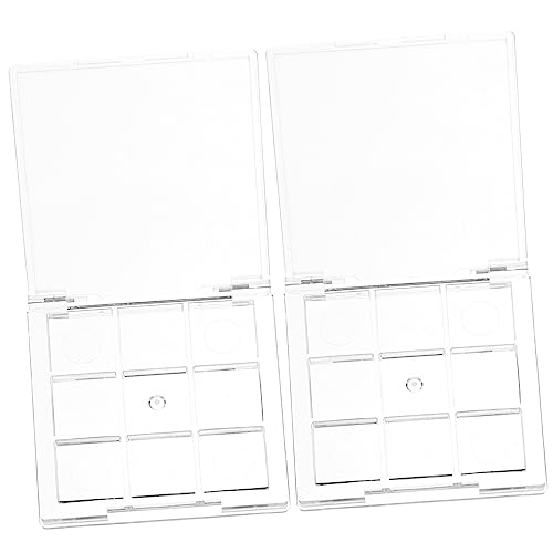 SOIMISS 2 Stück Gesicht Lidschatten-Palette Make-up-Palette Kompakt Wesen Mini schmink aufbewahrungsboxen kosmetikaufbewahrungsboxen lippenstift etuis leerer Lidschattenhalter Plastik von SOIMISS