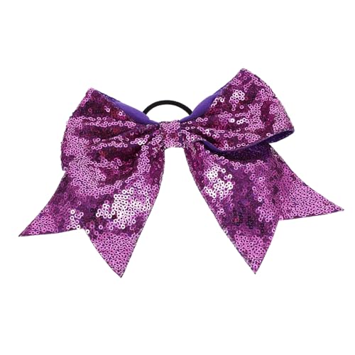 SOIMISS 2 Stück Haar Schleifen Haargummis für Mädchen Übergroße Glitzer Bowknot Haarbänder Elastische Ponytail Halter Süßer Haarschmuck für Teenager von SOIMISS