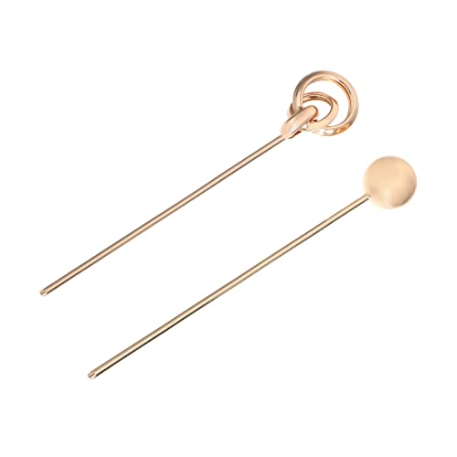 SOIMISS 2 Stück Haarnadel U Vintage Haarnadeln Haarnadel Stäbchen Haarstäbchen Mädchen Haarschmuck Form Groß Haarstyling Haarstab Retro Frauen Mädchen Haarschmuck Für Mädchen Golden von SOIMISS