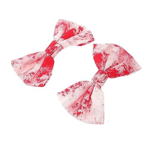 SOIMISS 2 Stück Halloween Haarschmuck Haarspangen Schleifenform Langlebig für Damen für Kostüm Party Cosplay Zubehör von SOIMISS