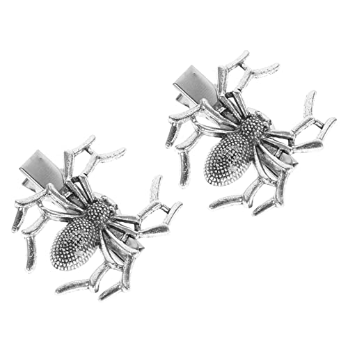 SOIMISS 2 Stück Halloween Haarschmuck Teiliges Spinnenklammern aus Langlebiger Legierung Gothic Haarspangen für Mädchen Auffällige Punk Haarklammern für Kostümpartys und Alltag von SOIMISS