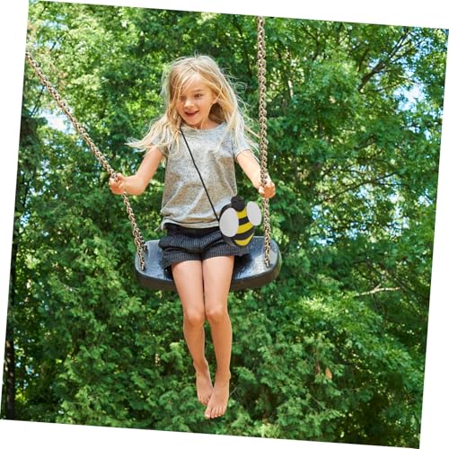 SOIMISS 2 Stück Kleine Mädchen Umhängetasche Bienen Motiv Abnehmbare Schulterriemen Strapazierfähige Crossbody Bag Leichte Kindertasche für Alltag und Party von SOIMISS