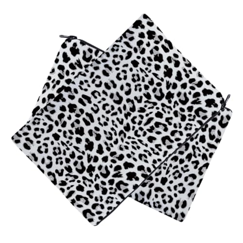SOIMISS 2 Stück Leopard Kosmetiktasche Damen Reise Schminktasche Makeup Tasche mit Reißverschluss Vielseitig für Kosmetik Schlüssel Handy Alltag Camping von SOIMISS