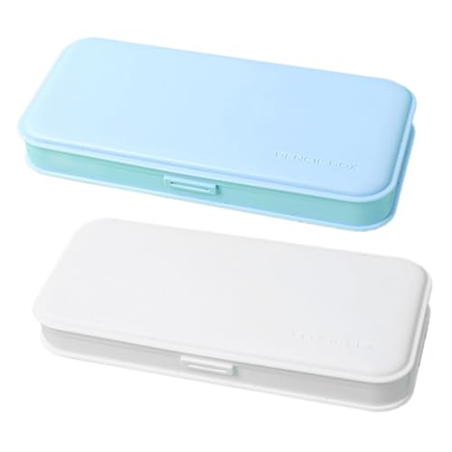 SOIMISS 2 Stück Macaron Pen Storage Case aus Robustem PP Großes Fassungsvermögen Praktischer Stifthalter für Schüler Einfaches Design Sicherer Schutz als Zufällige Farbe Zufällige Farbe von SOIMISS