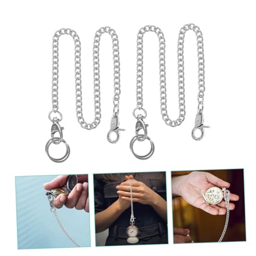 SOIMISS 2 Stück Metall Hosenkette Jeans Kette Langlebig Rostfrei Modisch Vielseitig Tragbar für Damen Herren Tasche Gürtel Zubehör Punk Stil von SOIMISS