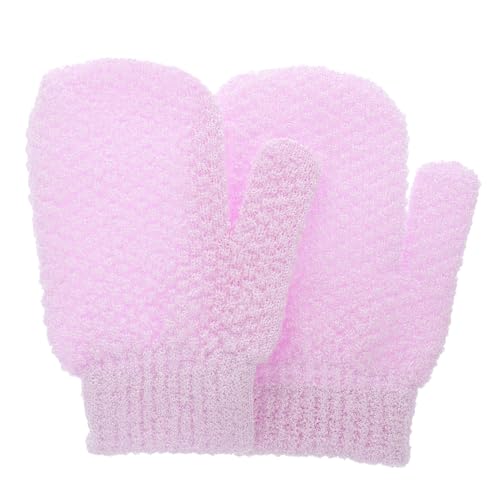 SOIMISS 2 Stück Peeling Handschuhe für Körper Sanfte Wiederverwendbare Badhandschuhe Effektive Hautreinigung und Peeling für Damen und Herren Geeignet für Arme Beine Rücken und Brust von SOIMISS