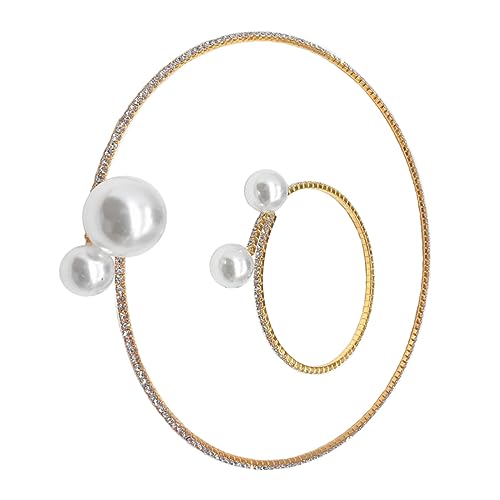 SOIMISS 2stücke Teiliges Perlen Schmuckset Für Bräute Halskette Und Armband Elegantes Design Für Hochzeiten Partys Und Besondere Anlässe Für Frauen von SOIMISS