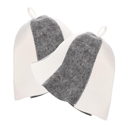 SOIMISS 2stücke Filz Sauna Hut Tragbare Sauna Kopfbedeckung Kappen Wiederverwendbare Hut Kopf Abdeckung Für Damen von SOIMISS
