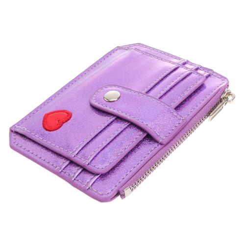 SOIMISS 2stücke Mehrkarten-Mirrored Rainbow Geldbörse Für Damen Pu Münzbeutel Violett Stilvoll Und Praktisch Für Reisen Und Alltag Für Karten Und Kleingeld von SOIMISS