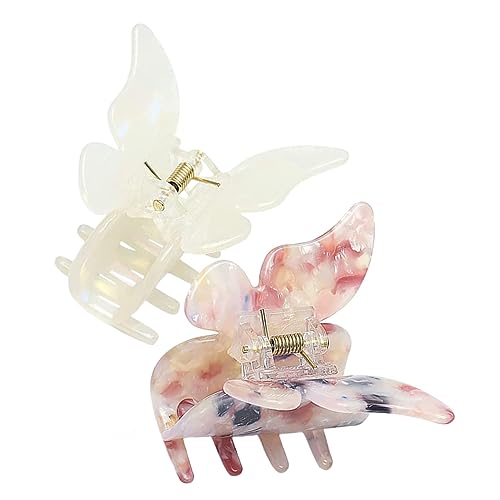 SOIMISS 2 Stück Schmetterling Haarspangen Haarklammern für Damen Stabiler Kieferclip Rutschfest für Haartypen und Styles Haaraccessoire für SOIMISS 2 Stück Schmetterling Haarspangen Haarklammern für Damen Stabiler Kieferclip Rutschfest für Haartypen und Styles Haaraccessoire für von SOIMISS