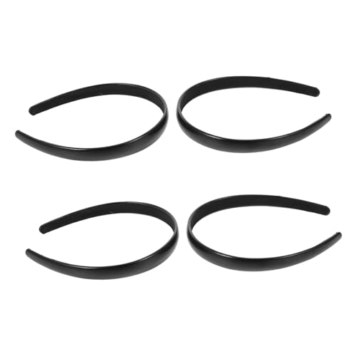 SOIMISS 2 Stück Schwarze PU Leder Haarbänder für Damen Leichte und Bequeme Haarreifen Minimalistisches Design Langlebig für Alltag Partys und Vielseitige Styling Optionen von SOIMISS