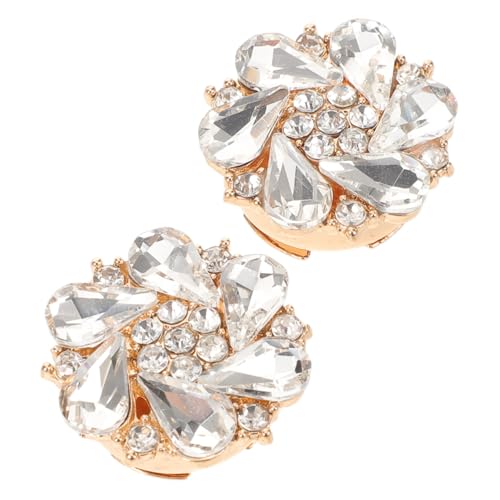 SOIMISS 2 Stück Strass Knopf Abdeckungen für Damenblusen Metall Knöpfe mit Kreativer Diy-design Elegante Ärmel Manschetten Knopfverzierung Modische Schmuck Accessoires für Hemden von SOIMISS