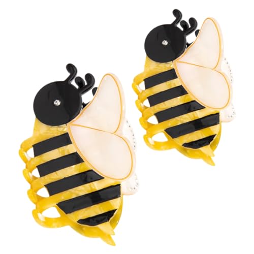 SOIMISS 2stücke Bienenform Haarklammern Mit Strass Tiermotiv Krallenklammern Für Frauen Und Mädchen Stilvolle Haarspangen Für Party Und Hochzeit von SOIMISS