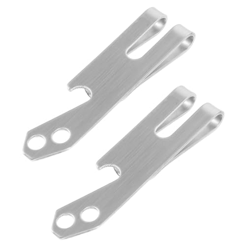 SOIMISS 2 Stück Teiliges Edelstahl Geldklammer mit Flaschenöffner Doppelseitiger Geldclip und Schlüsselanhänger Schlankes Design für Herren und Damen Kompakter Geldordner für Fronttasche von SOIMISS