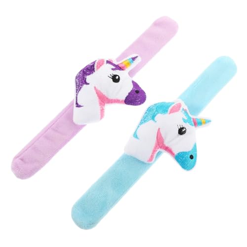 SOIMISS 2 Stück Teiliges Einhorn Slap Armband für Weiche Dekorative Scherzarmbänder Party Sicher und Langlebig Leicht und Angenehm zu Tragen von SOIMISS