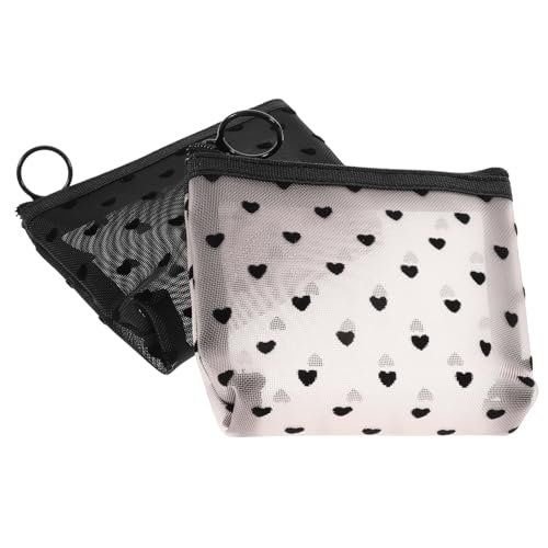 SOIMISS 2 Stück Teiliges Make Up Täschchen Damen Kleine Kosmetiktaschen aus Atmungsaktivem Nylon und Netzstoff Leichtes Reise Kulturbeutel für Outdoor Alltag und von SOIMISS