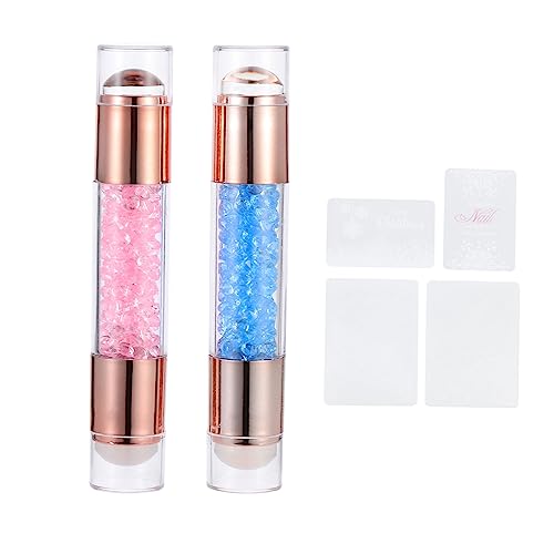 SOIMISS 2 Stück Teiliges Nagelkunst DIY Stempelset Dual Headed Maniküre Stempel für Salon und Zuhause Hautfreundliches Material für Nagelkunstliebhaber von SOIMISS