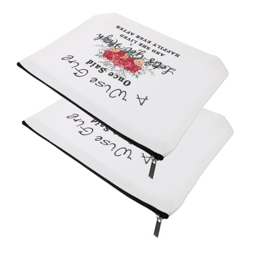 SOIMISS 2 Stück Teiliges Segeltuch Zipper Taschen für Damen Multifunktionale Kosmetiktaschen mit Münzorganizer Tragbar Kompakt für Schlüssel Schmuck Kreditkarten und Schreibutensilien von SOIMISS