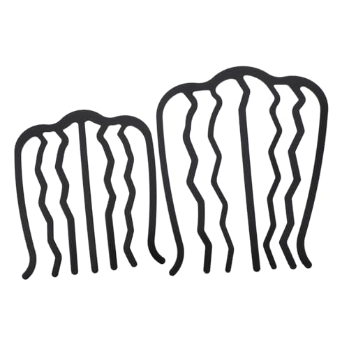 SOIMISS 2 Stück Teiliges U Förmiges Metall Haarforken mit Zähnen Seitliche Haarkämme für Dickes Haar Haarschmuck Clips für Damen Einfache Frisurenfixierung bei Verschiedenen Anlässen von SOIMISS