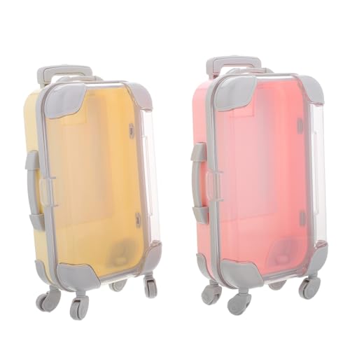 SOIMISS 2 Stück Transparente Mini Wimpernkoffer Leichte Aufbewahrungsbox für Falsche Wimpern Stabile Kosmetische Reisebox Portable Wimpernhalter Praktischer Make Up Organizer von SOIMISS