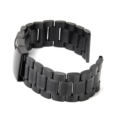 SOIMISS 2stücke -uhrenarmband Mit Massiven Gliedern Geraden Enden Federstegen Schwarz Robust Faltschließe von SOIMISS