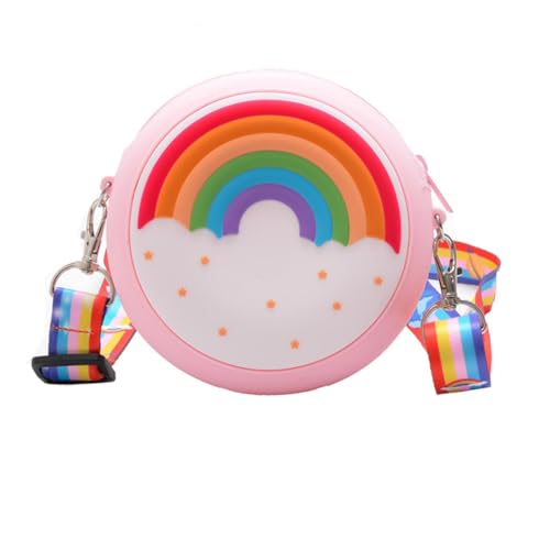 SOIMISS 2stücke Kreative Junge Mädchen Mini Umhängetasche Für Mädchen Kleine Party-Handtasche Regenbogen Vielseitig Einsetzbar Als Schulter Oder Crossbody-Bag Für Feiern Einkäufe von SOIMISS