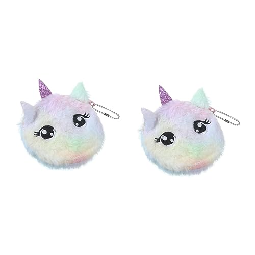 SOIMISS 2stücke Einhorn Katze Cartoon Plüsch Münzbörse Für Junge Mädchen Praktische Umhängetasche Für Mädchen Große Augen Design Für Handy Und Geldbörse Einzigartig Und von SOIMISS