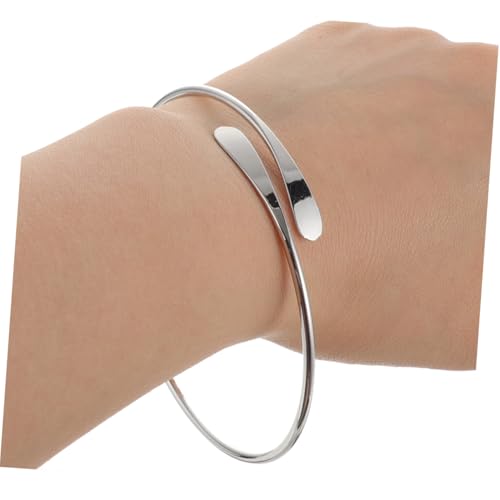 SOIMISS 2 Stück Verstellbare Schlichte Armreifen Set aus Metall für Damen Modischer Armschmuck Manschetten Leichtes Vielseitiges Design für Alltag und Festliche Anlässe von SOIMISS