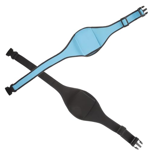 SOIMISS 2 Stück Verstellbarer Mikrofon Gürtel Fitness Waist Pouch für Kabellose Mikrofon Sender Leichte Lauf und Sporttasche in Schwarz und Hellblau Sicherer Schutz und Komfortabler Sitz von SOIMISS