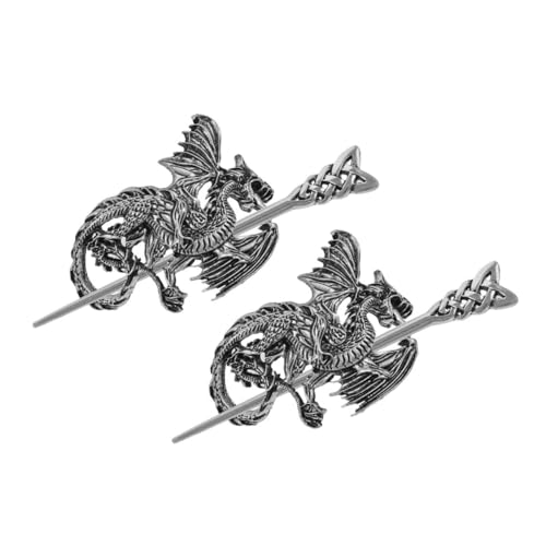 SOIMISS 2 Stück Vintage Drachen Haarnadeln Aus Metall Chinesische Haargabeln Handgefertigte Haarnadeln Für Damen Retro Haarstäbchen Für Verschiedene Anlässe von SOIMISS