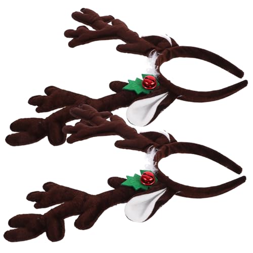SOIMISS 2 Stücke Weihnachten Rentier Geweih Stirnband Handwerkskunst Sicher Bequem für Partys Karneval Fotografie Requisiten von SOIMISS