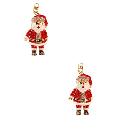 SOIMISS 2 Stück Weihnachts Schlüsselanhänger Weihnachts Schmuckanhänger Weihnachts Schlüsselanhänger Feiertags Schlüsselanhänger Weihnachts Schlüsselanhänger Weihnachts Cartoon von SOIMISS