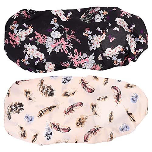 SOIMISS 2 Stücke Nacht Schlafen Kappe Haar Pflege Kappe Elastische Schlaf Hut Für Frauen Mädchen Zufällige Stil von SOIMISS