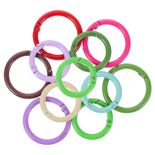 SOIMISS 20stücke Farbige Schlüsselringe Aus Ringe Für -projekte Schlüsselorganisation Und Dekoration Und Stark Und Sicher Geschlossen von SOIMISS